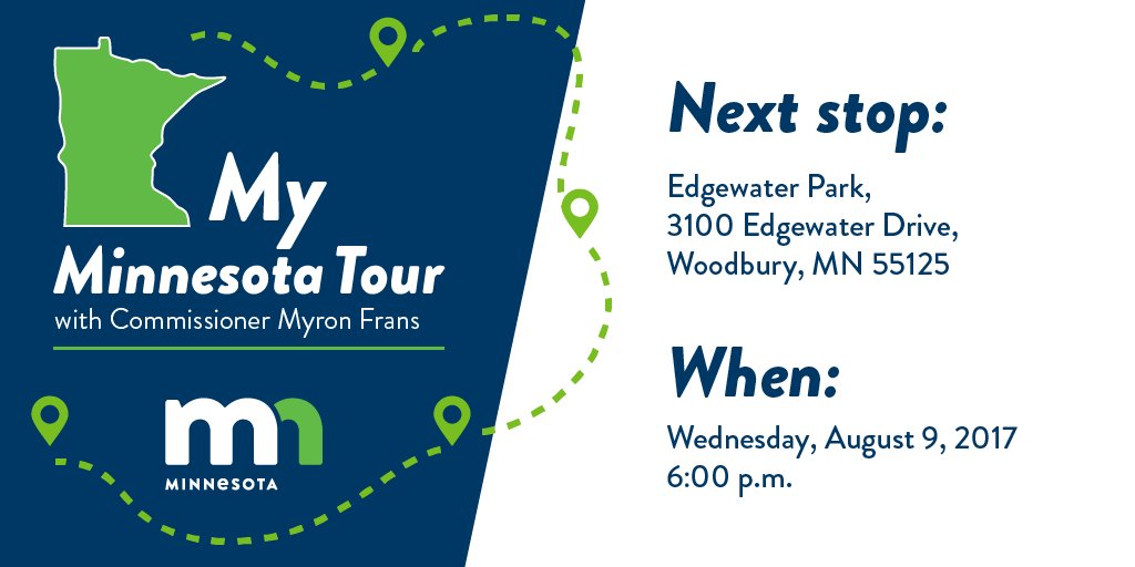 MMBCommunicates's tweet photo. Join us this Wed as @myronfrans holds a town hall at 6pm in 
@CityofWoodbury at Edgewater Park! https://t.co/hboCNSQd4h @WashCountyParks https://t.co/qC4Mp8q4Xj