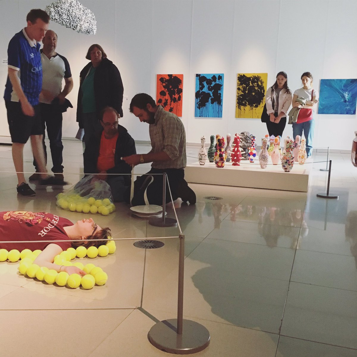Great fun helping at the set up of the @ArtWorksSheff exhibition this morning! <a href="/SOGreatBritain/">Special Olympics GB</a> #milleniumgallery #sheffield
