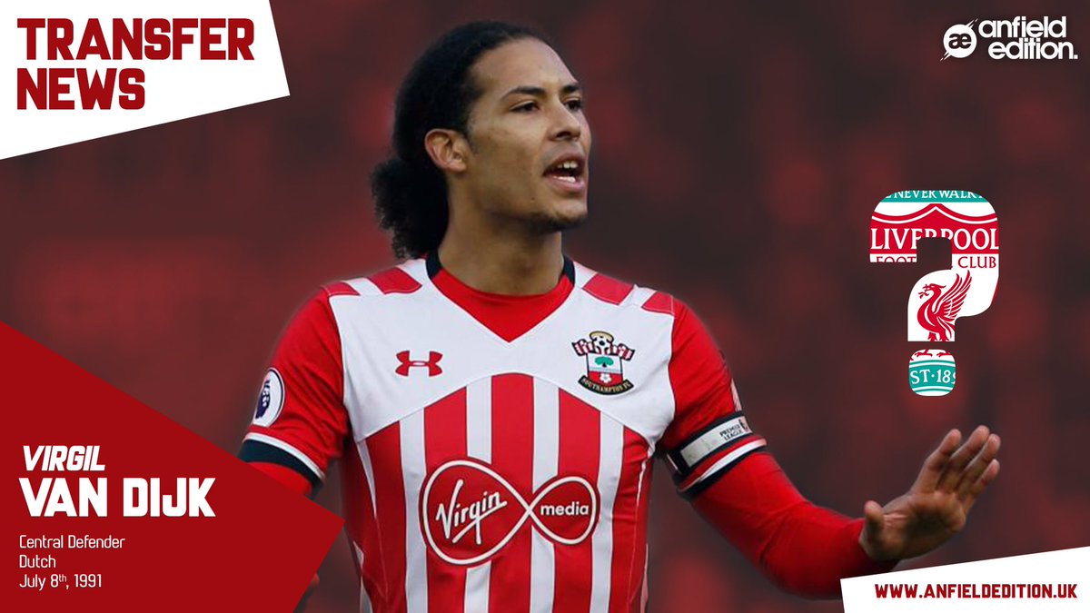 AnfieldEdition's tweet photo. BREAKING: Van Dijk has officially handed in a transfer request! https://t.co/pH0lD3jM31