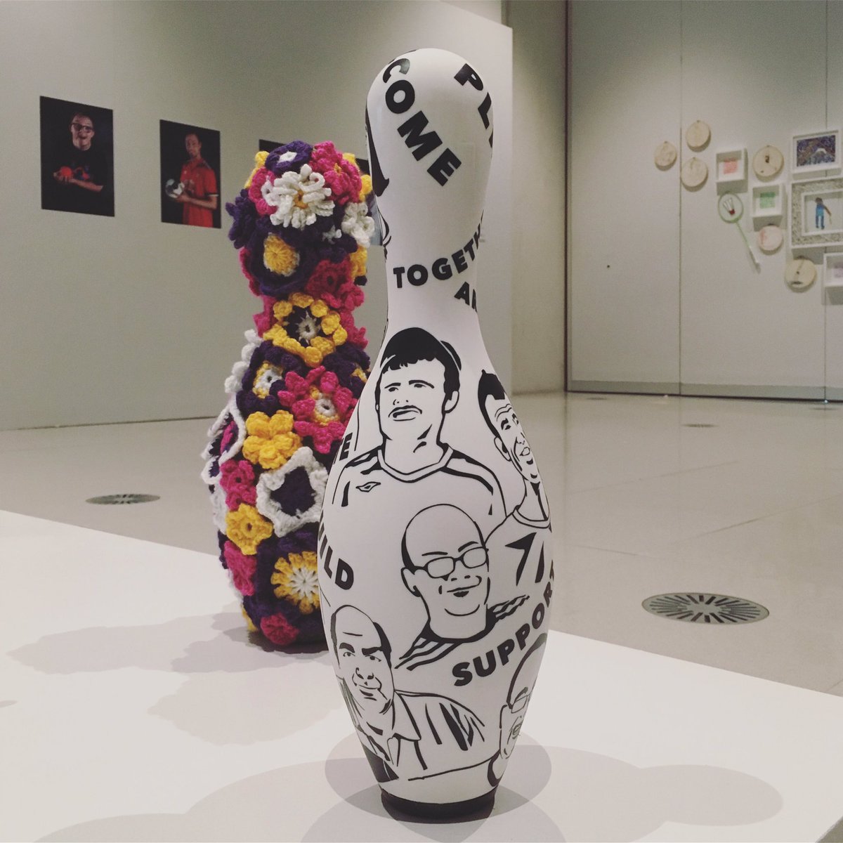 Wonderful to see our artwork at the incredible @ArtWorksSheff 'Seeing is Believing' exhibition! <a href="/SOGreatBritain/">Special Olympics GB</a> #milleniumgallery