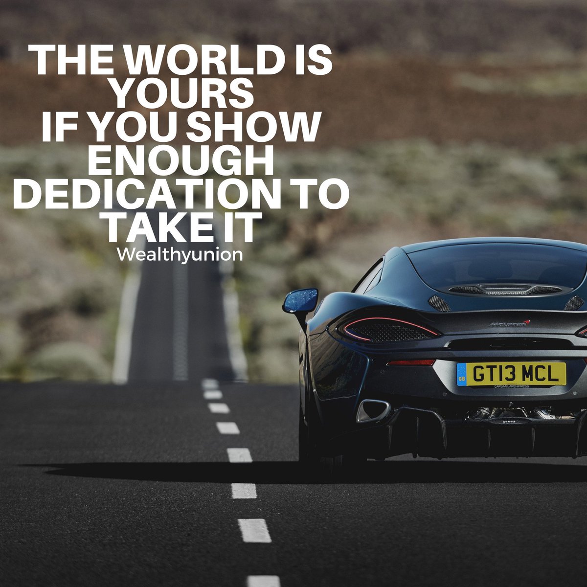 WealthyUnion's tweet image. The world is yours!
#MondayMotivation #McLaren #success #Motivation #world #Entrepreneur #inspiration