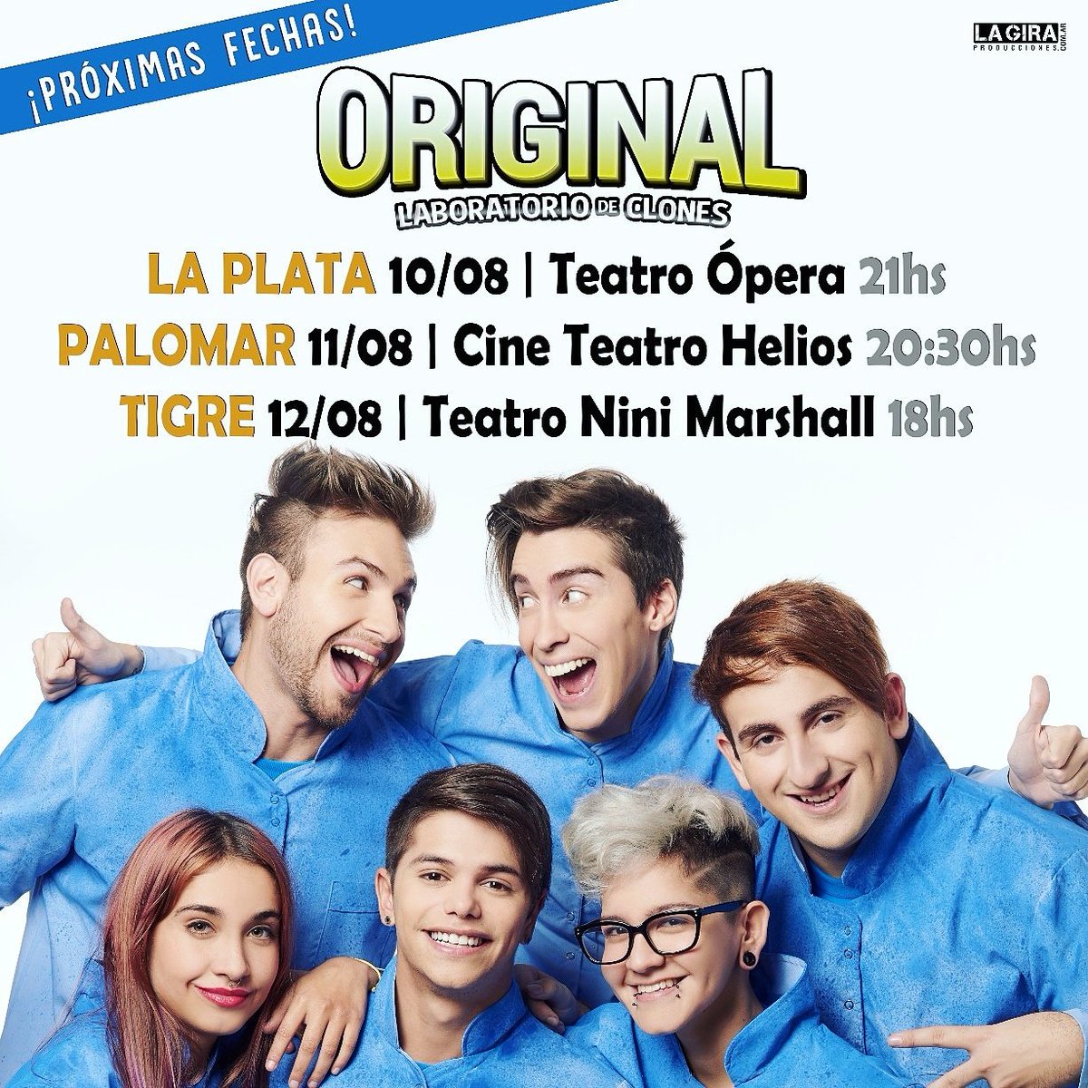 Próximas  funciones 😎

10/08 👉La Plata •Entradas en Plateanet•
11/08 👉Palomar •Entradas en Plateanet•
12/08 👉Tigre •Entradas en Ticketek•