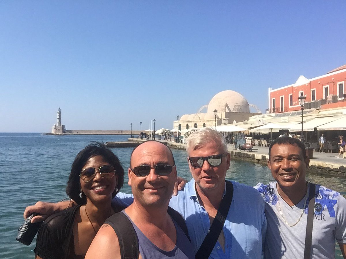 MikeChubbster's tweet photo. Rest day, Chania a port of immense beauty with incredible historic cultural wealth, our day started with car preparation and team work, lol🤓 https://t.co/6Je9b6lo0E