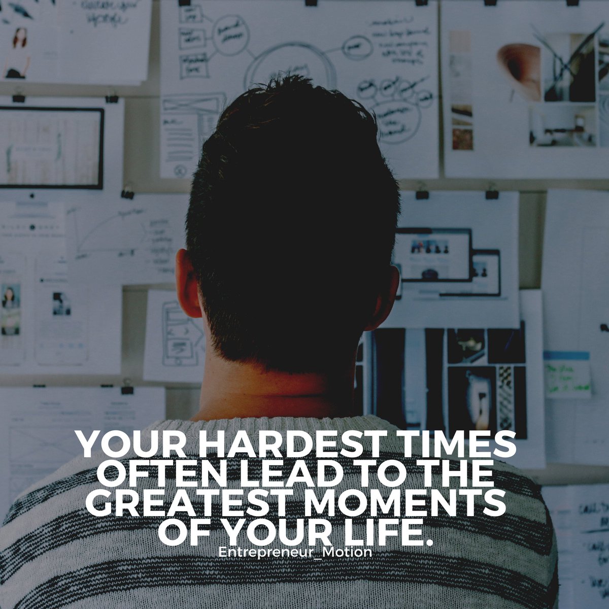 EntrepMotion's tweet image. Push through your hard times. 

#MondayMotivation #Entrepreneur #success #hardtimes #push #goals #Motivation