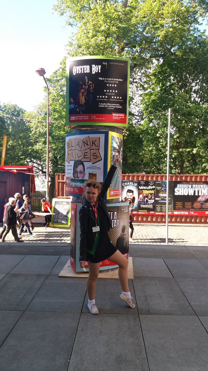 HasteTheatre's tweet photo. Found our other poster board woop! #howdidwemissthat #OysterBoy #taytayrockinit #assemblysummer2017 #edfringe2017 https://t.co/Ipo61vcVT1