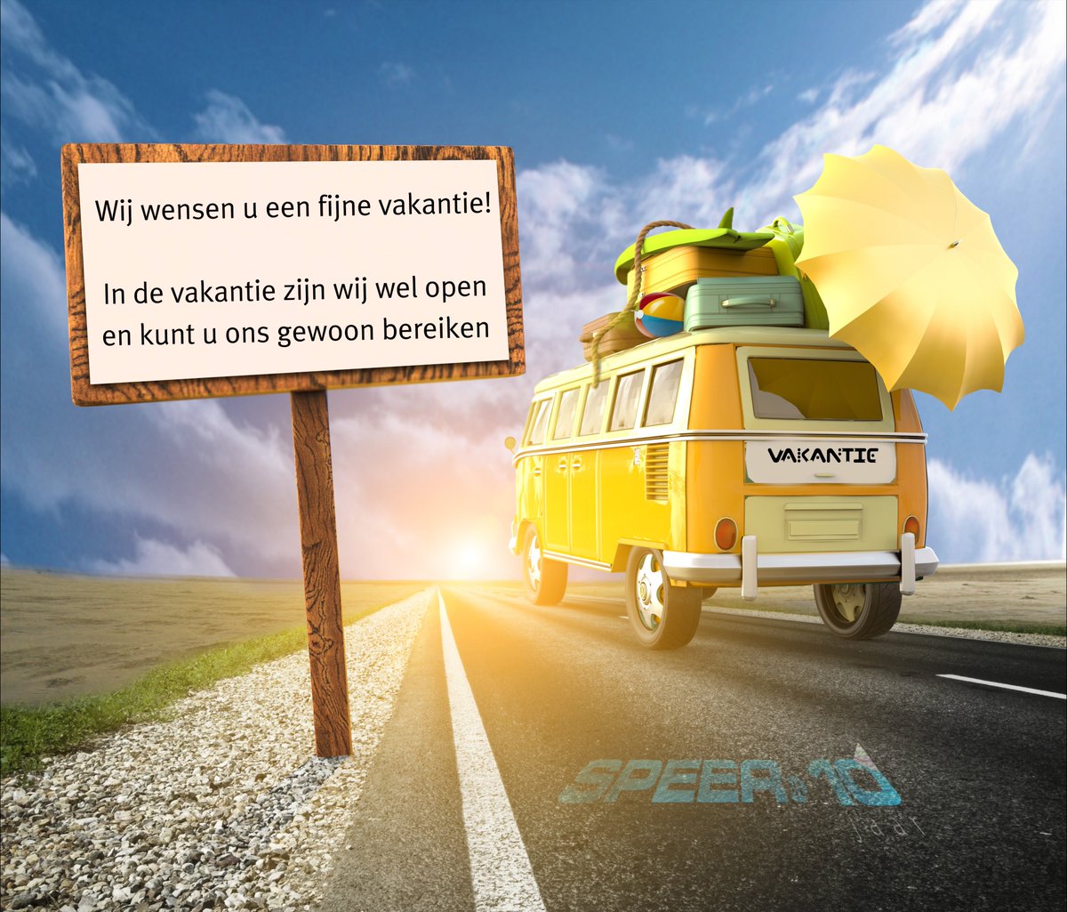 Wij zijn ook in de bouwvak gewoon geopend.