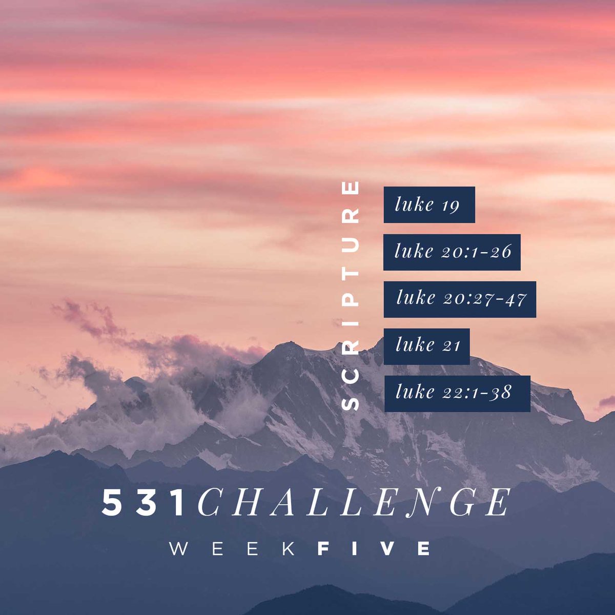 BlackRockChurch's tweet photo. Week 5 of our summer Scripture reading plan is underway.  Keep reading and living these words!  #531Challenge https://t.co/fIgrfOfw3a