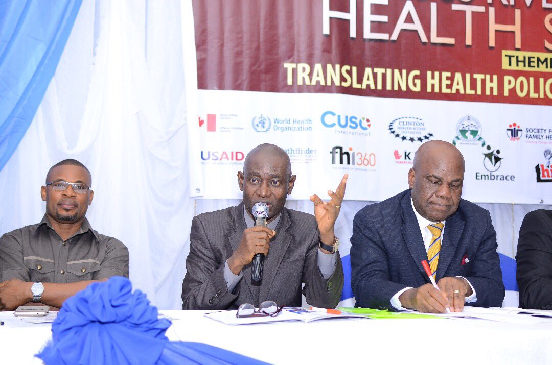 nighealthwatch's tweet photo. Dr. Akin Oyemakinde, Head Planning Research &amp; Statistics @Fmohnigeria broke down the BHCP Fund into 3 pipelines #Health4AllNaija #CRSMOH https://t.co/g7YouxhRhc