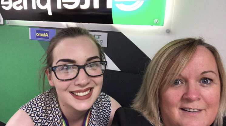 _millielow's tweet image. Celebrating our joint shout out from another happy customer this morning, Mandy you're on fire just now 🔥 #eracscotland #sc29 #dreamteam