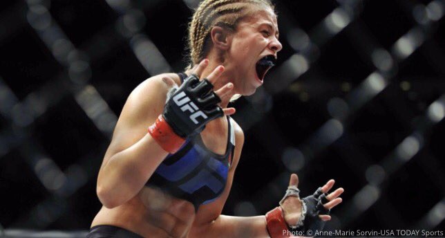 FloCombat's tweet photo. 🔥#BREAKING 🔥@PaigeVanzantUFC's got a return date and opponent targeted--and it's not at strawweight. https://t.co/Lw4dzimyIK #UFC #MMA https://t.co/UIddY4ZEU3