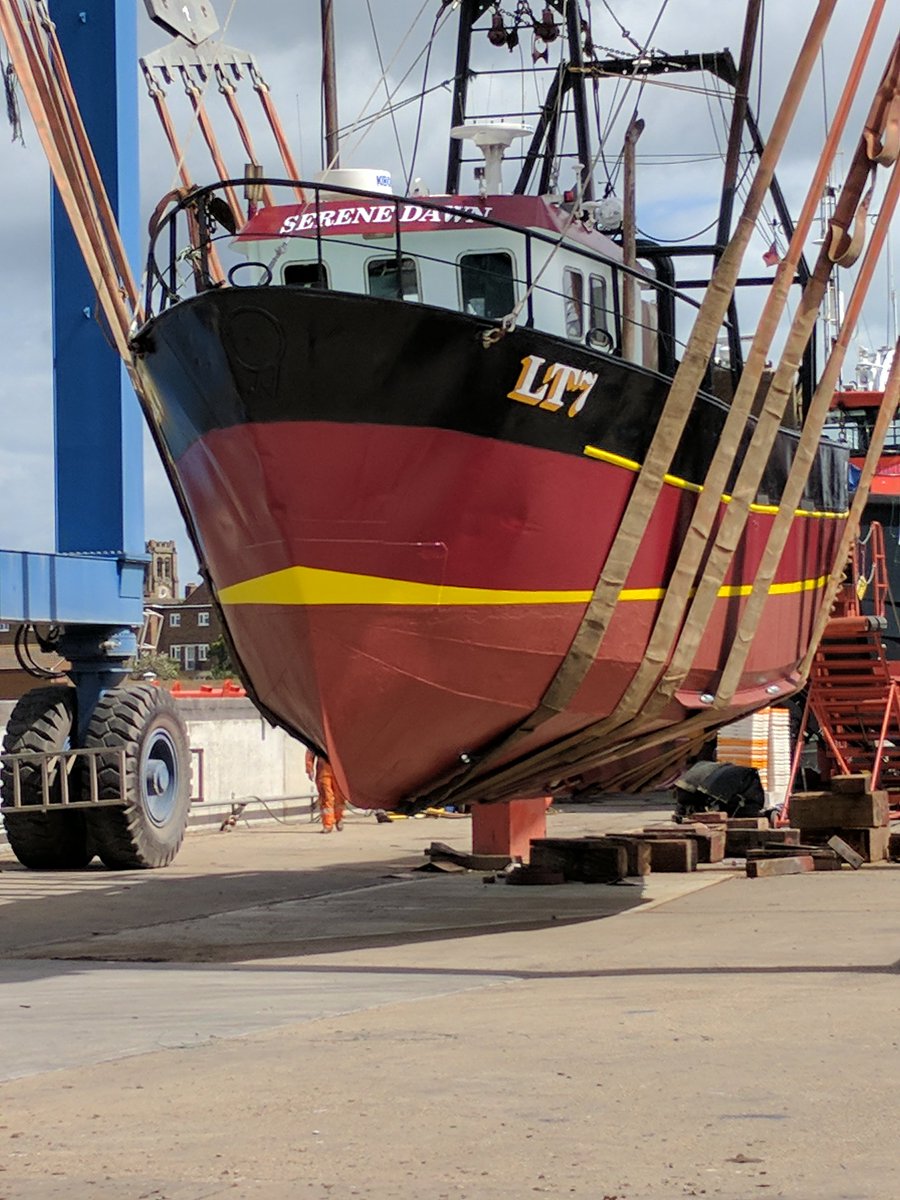 #annualservice for #fishboat #serenedawn #clean #repaint, new #winch #Hydraulics, new #shaft &amp; #prop #deck work #engine service etc.