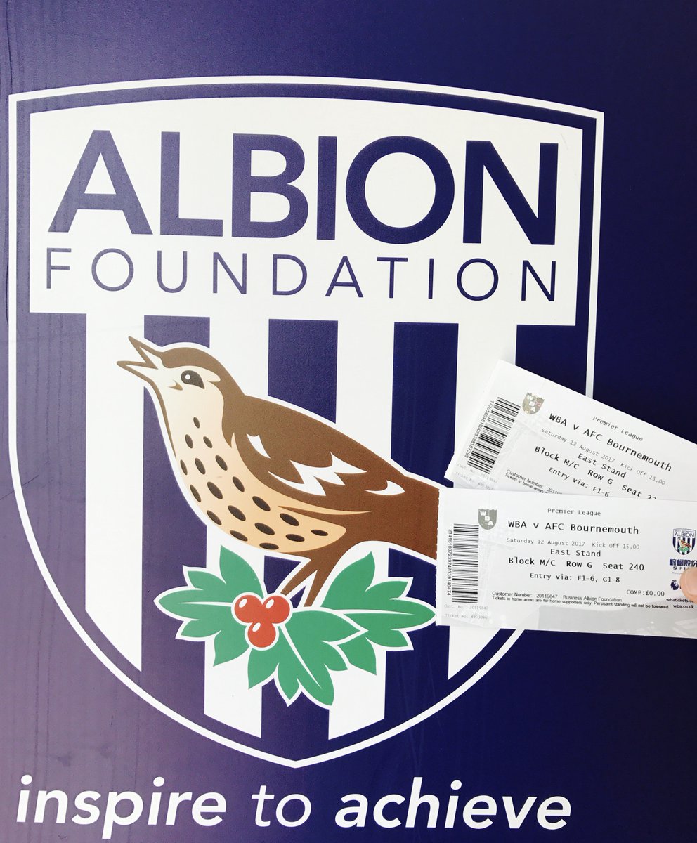 WBAFoundation's tweet photo. 📷 Two tickets to @WBA's match this Saturday are up for grabs!

RT and follow us to be in with a chance of winning.

#WBA https://t.co/KPrQzZZ80j
