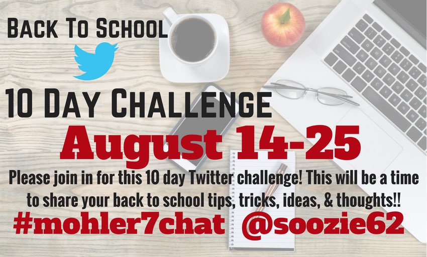 soozie62's tweet photo. Join in next week for a Back to School Twitter challenge! @NISDGalm @NISDHoffmann @NISDMireles @NISDHenderson @NISDFranklinES @NISDAcadTech https://t.co/aqMpPnF9fk