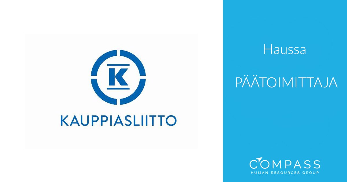 CompassHRG_fi's tweet photo. K-kauppiasliittoon on nyt haussa PÄÄTOIMITTAJA Kehittyvä Kauppa -lehdelle. #rekrytointi https://t.co/1FPjvHvuKF https://t.co/uqEYUkRIBz