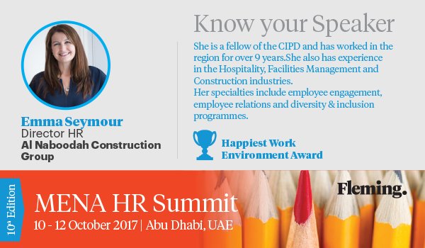 Fleming_HRtalk's tweet photo. Emma Seymour demonstrates how to implement talent acquisition strategy to retain talent #menahr17 https://t.co/VhUfc0Smhr https://t.co/Pmyx20cPua