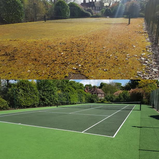 AbsoluteCourts's tweet image. Another perfect tennis court refurbishment by Absolute Tennis Courts! This one in Canterbury, Kent.