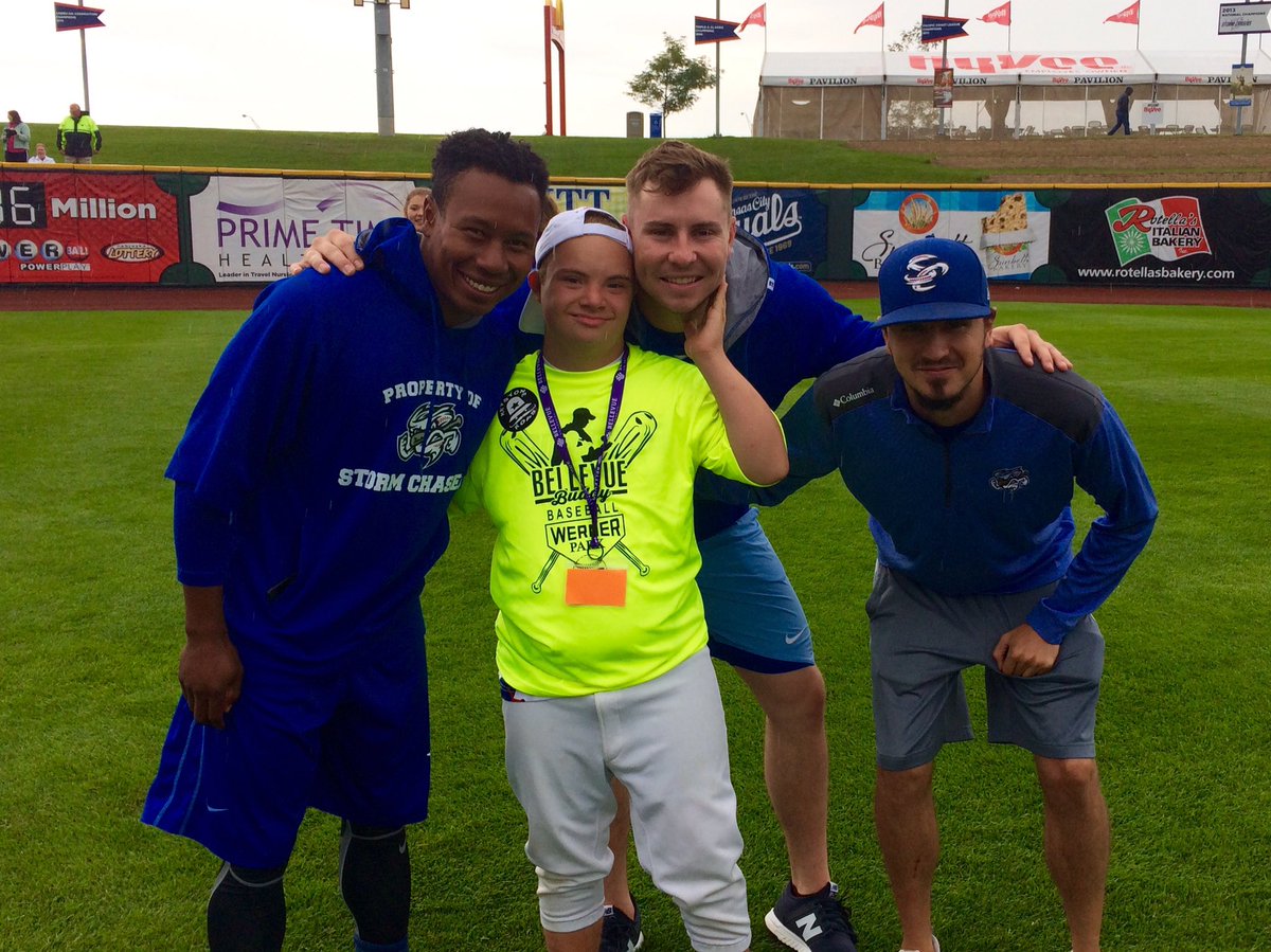OmahaPrez's tweet photo. Proud of our @OMAStormChasers org for the impactful @SummitDentalH #ChasersCommunityWeek. Thx players, staff & partners. #DaganIsRad #ALSA https://t.co/INMn6v2sck