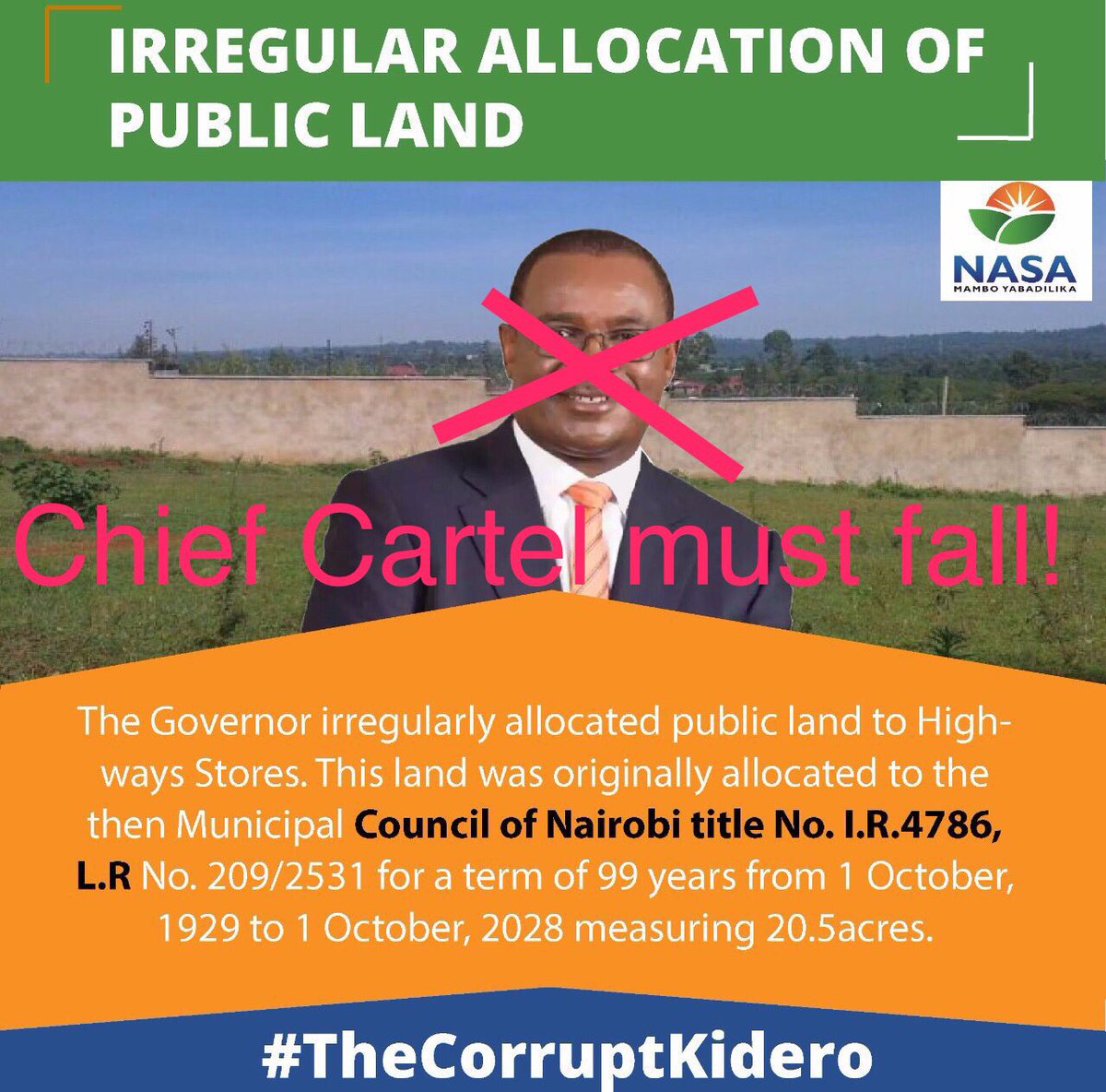 TeamMiguna's tweet photo. #NotWithMyVote will the most corrupt governor Kidero get a chance to bankrupt Nairobi. I support #IntegrityTeam #IVoteForMiguna #Ballot2017 https://t.co/8kdUoBrJwD
