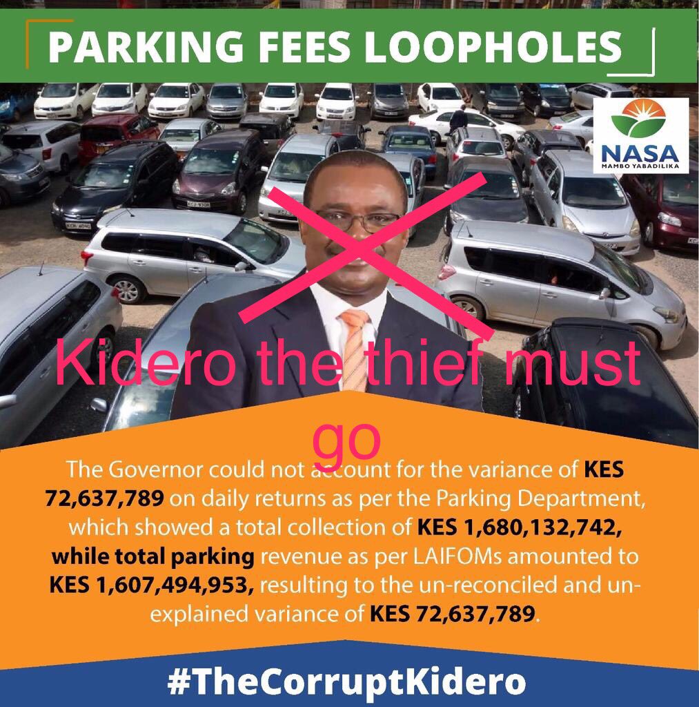 TeamMiguna's tweet photo. #NotWithMyVote will the most corrupt governor Kidero get a chance to bankrupt Nairobi. I support #IntegrityTeam #IVoteForMiguna #Ballot2017 https://t.co/8kdUoBrJwD