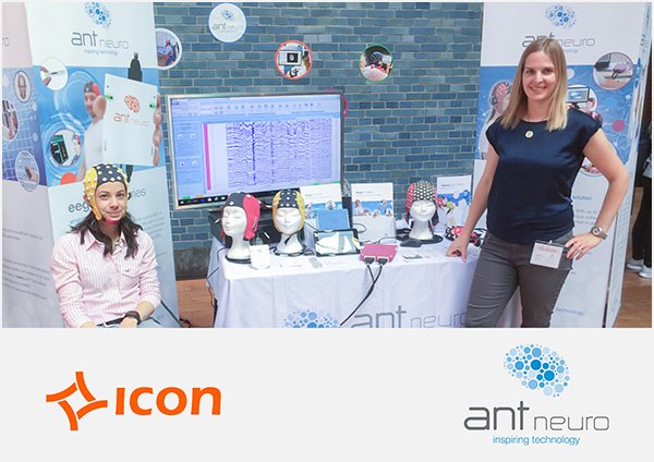 ANTNeuro's tweet photo. Change of guards! Meet our #antneuro staff to experience the quick signal aquisition with our #waveguardtouch #dryEEGsolution @ICON2017 https://t.co/wIRKBYRTWk