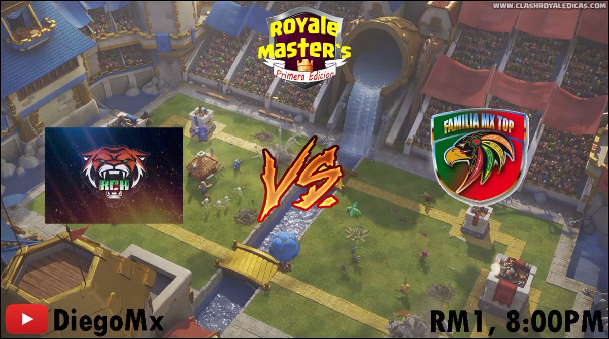 RoyaleMastersCR's tweet photo. Hoy A Las 20:00 Horas, Se Trasmitirá En El Canal De @DiegoMxCR El Torneo De Uno De Estos Equipo, No Se Lo Pierdan!🇲🇽🏆

Follow &amp; RT.❤ https://t.co/2v46WOpn9g