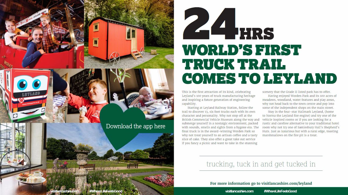 .<a href="/TheTruckTrail/">Leyland Truck Trail</a> is the first attraction of its kind, celebrating 100 years of truck manufacturing heritage. bit.ly/2tZsam3