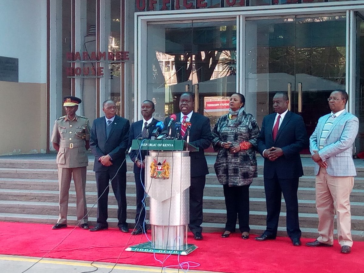inooroke's tweet photo. Our police are trained to protect property and citizens, not to use violence against it's people~ Ag. Interior CS Matiangi. https://t.co/PltLP13RwT