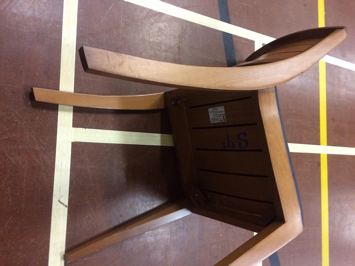 FOR SALE: Blue/Wood Chairs £20 each (15 in total) proceeds go to  <a href="/SelbyCentre/">Selby Centre</a> Purchase on our eBay ebay.co.uk/itm/Blue-Woode…