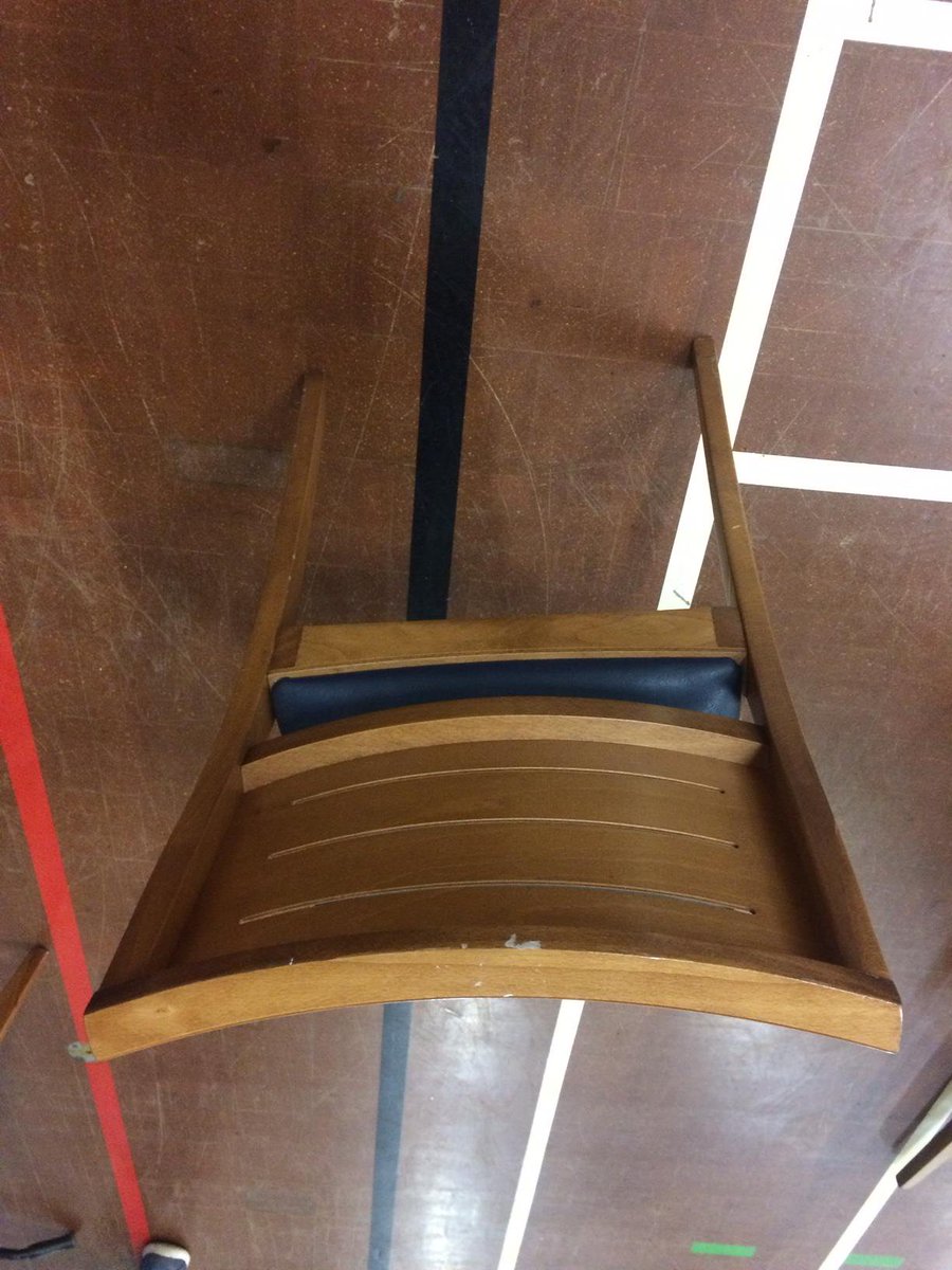 ReuseHaringey's tweet photo. FOR SALE: Blue/Wood Chairs £20 each (15 in total) proceeds go to  @SelbyCentre Purchase on our eBay https://t.co/InJkKpPRx0 https://t.co/5dLfvaHPGC