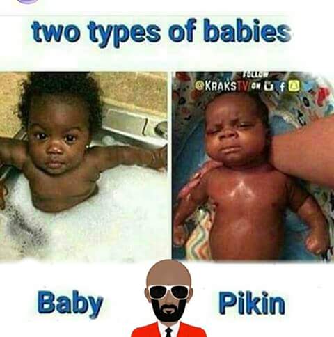 VIwezor's tweet photo. Lol
Can't stop laughing 
In Nigeria here, we have pikin not baby https://t.co/27p8SQYDVp