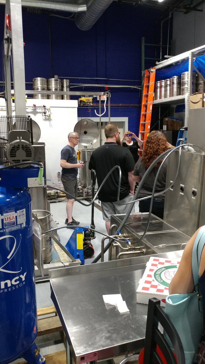 NaVellJLee's tweet photo. #birthdayweekend Tour of the #DeathoftheFox brewery! https://t.co/AuSsu9TrWi
