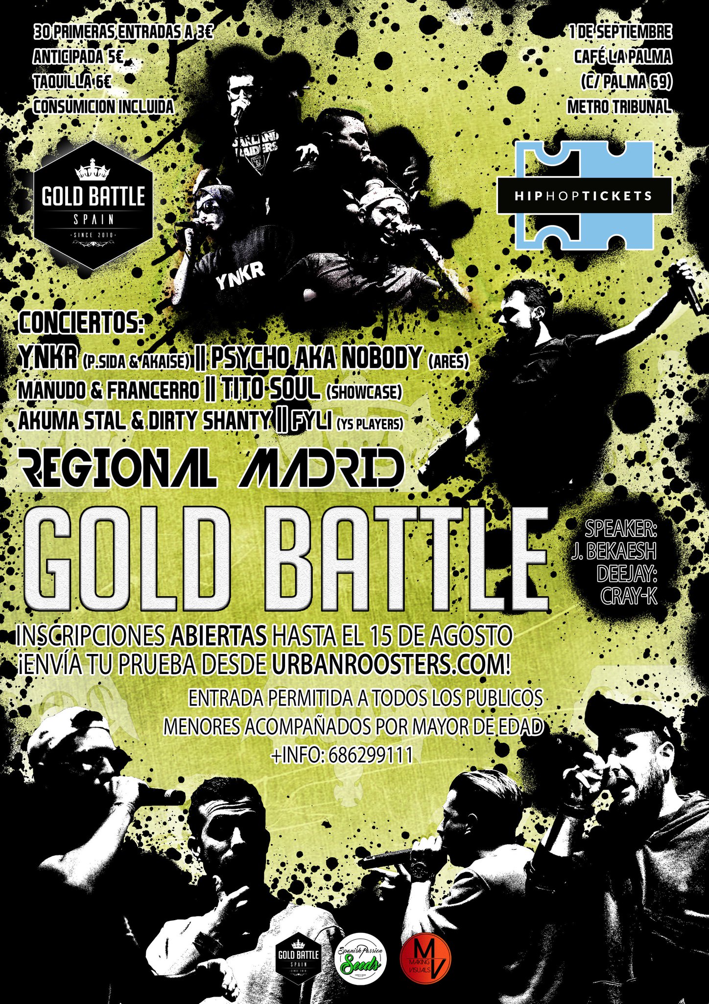 REGIONAL GOLD BATTLE MADRID: TODO LO QUE HAY QUE SABER