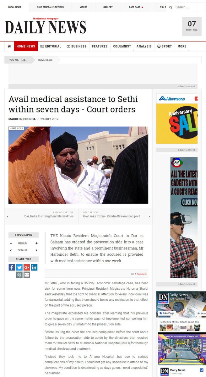 Gurudwara_JHB's tweet photo. Medical assistance #tanzania please for #sikh chairman as per court order #tz judge #SloughMP #unitedsikhs #tanzanian #UNHRC #worldwidesikhs https://t.co/FlYWKMkPUZ