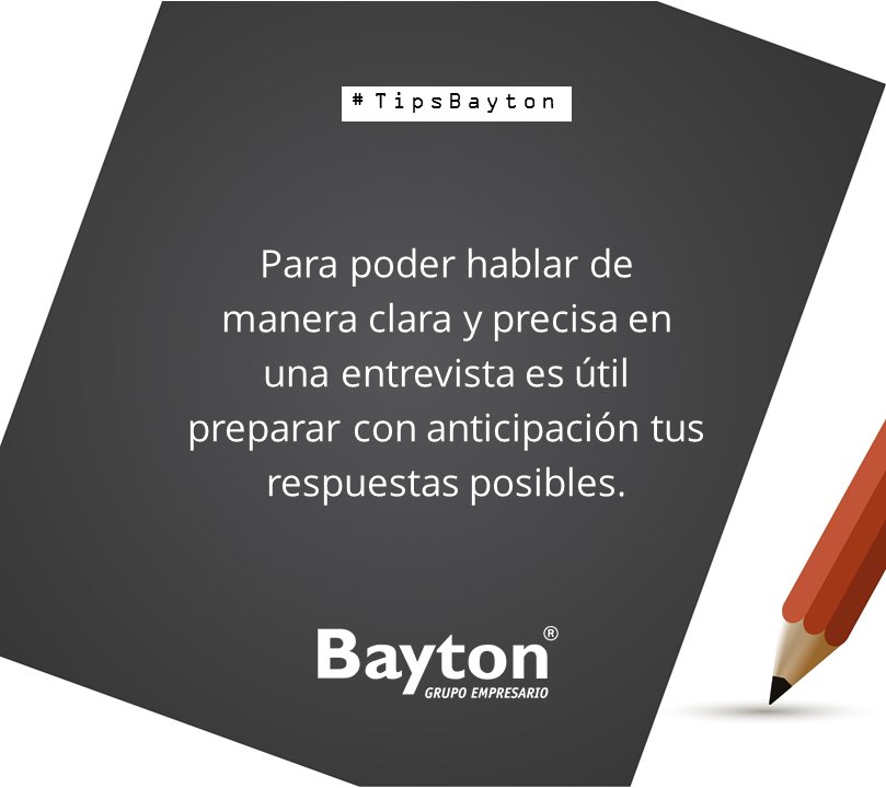 BaytonArgentina's tweet photo. ¿Cómo te preparás para una entrevista laboral? #TipsBayton https://t.co/TVQKayBCr9