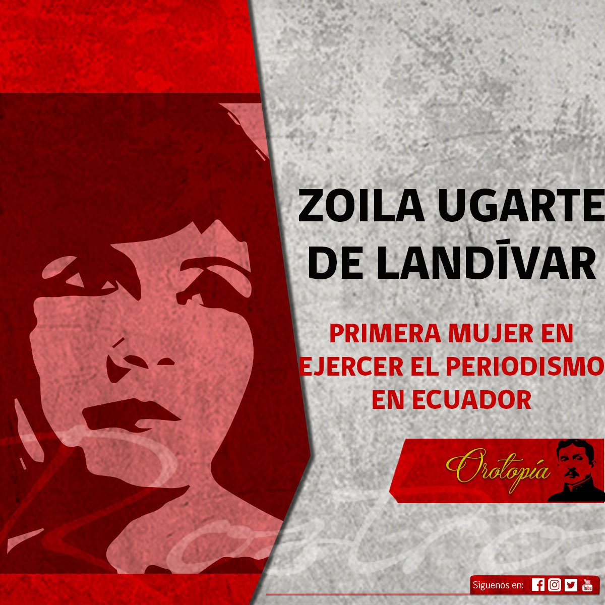 Orotopia_'s tweet photo. Zoila Ugarte: "Las mujeres como los hombres poseemos un alma consciente, un cerebro pensador y fantasía creadora" #Orotopía #Rostros https://t.co/GyOHYm8Vqv