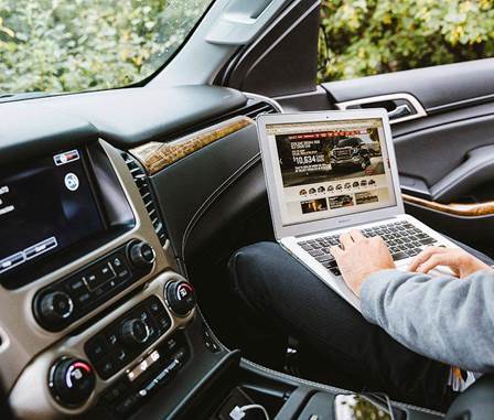 KellyBuickGMC1's tweet photo. With the #GMCYukon's available 4G Wi-Fi, work from home takes on a whole new meaning. https://t.co/sqkgBdWtN2