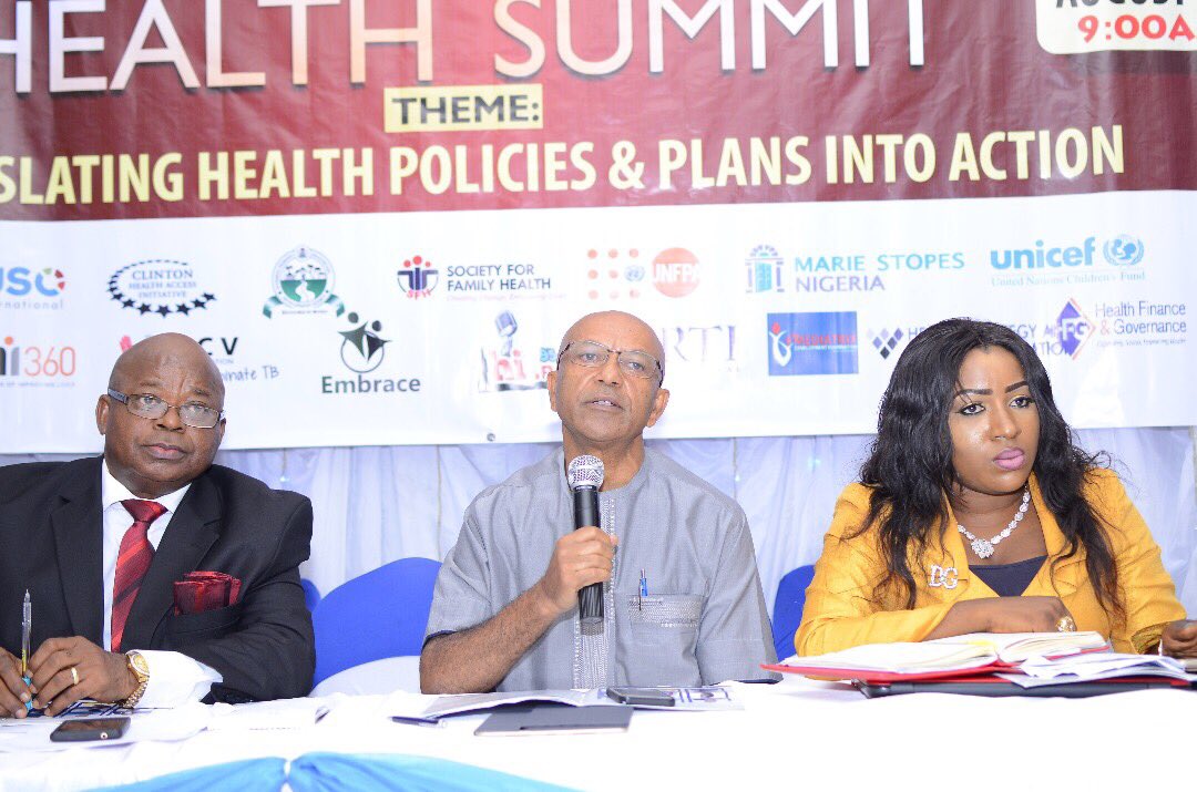 nighealthwatch's tweet photo. .@WHONigeria Rep. @alemuw1:Coordination for UHC means engaging different players on federal, state and local levels. #CRSHS #Health4AllNaija https://t.co/im99HfqyLH