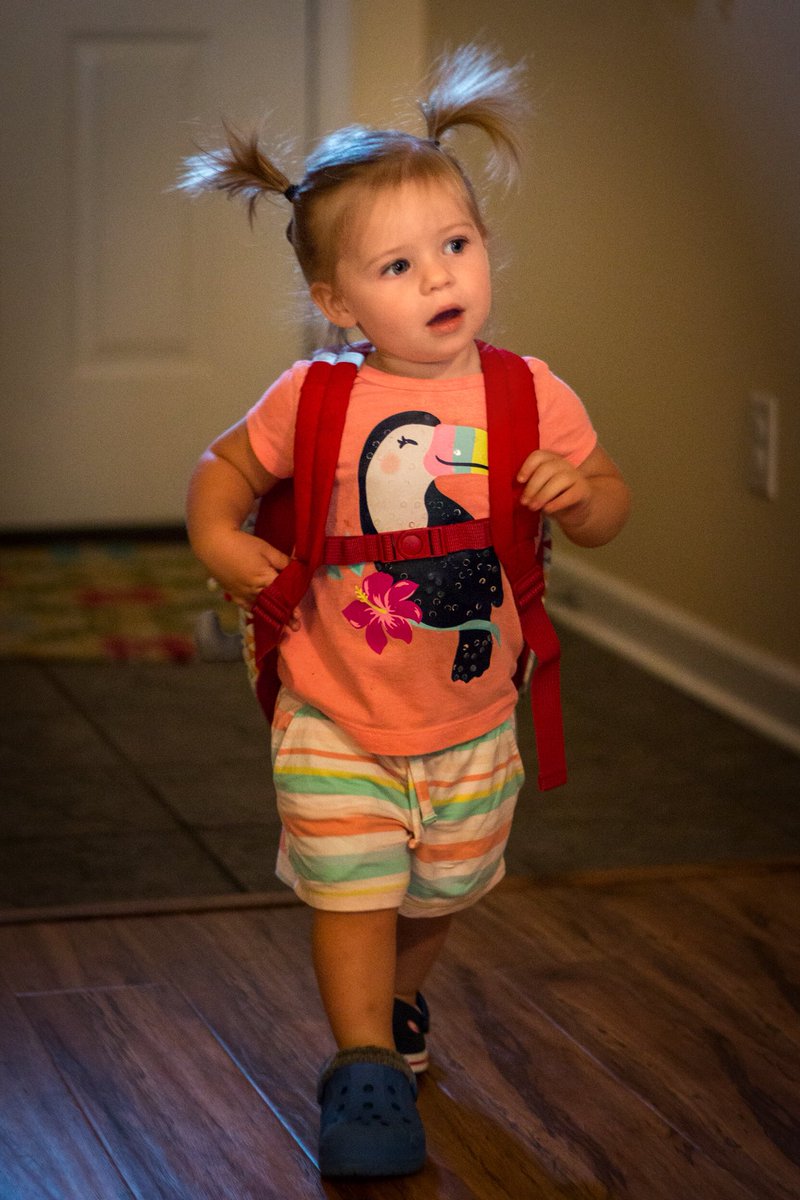 murphychatt's tweet image. Gretchen’s all set to go #backtoschool ! Technically it’s daycare and she’s been going all summer, but this was a long wknd, so...