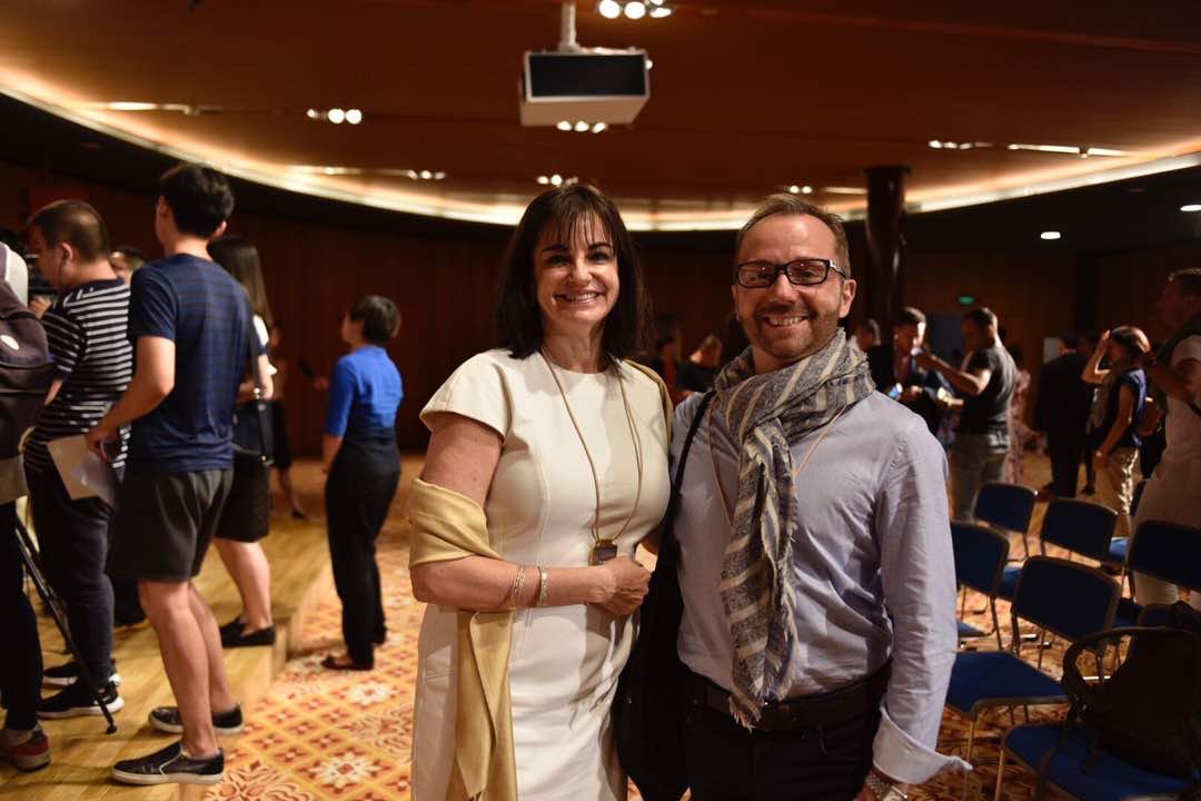 PrixdeLausanne's tweet photo. CEO & Art. Director of #PdL #ShellyPower with Associate Art. Director of @nationalballet #ChristopherStowell at the opening gala of #IBCC 👍 https://t.co/st0iX6Rlsv