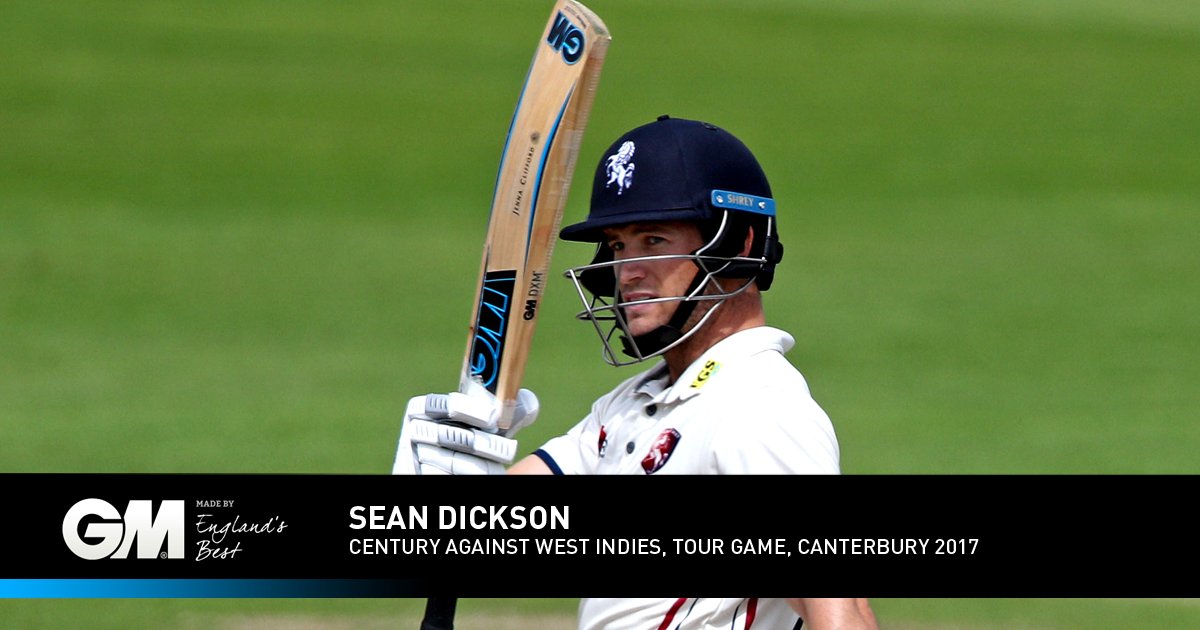 GMCricket's tweet photo. A fine century for @Seano_146 in the tour game against West Indies in Canterbury. Kent - 181/1 https://t.co/AD8LfNmjvK #GM2017 #LSweet https://t.co/5GUttFPyuS