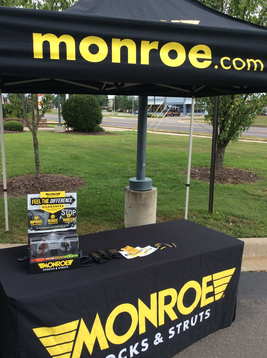 MonroeShocks's tweet photo. We shocked the good people of Brighton's Belle Tire today with the #Shockmobile!! #InspectYourShocks at your local Monroe dealer today 👍🏻 https://t.co/9wQVI9Cxy1