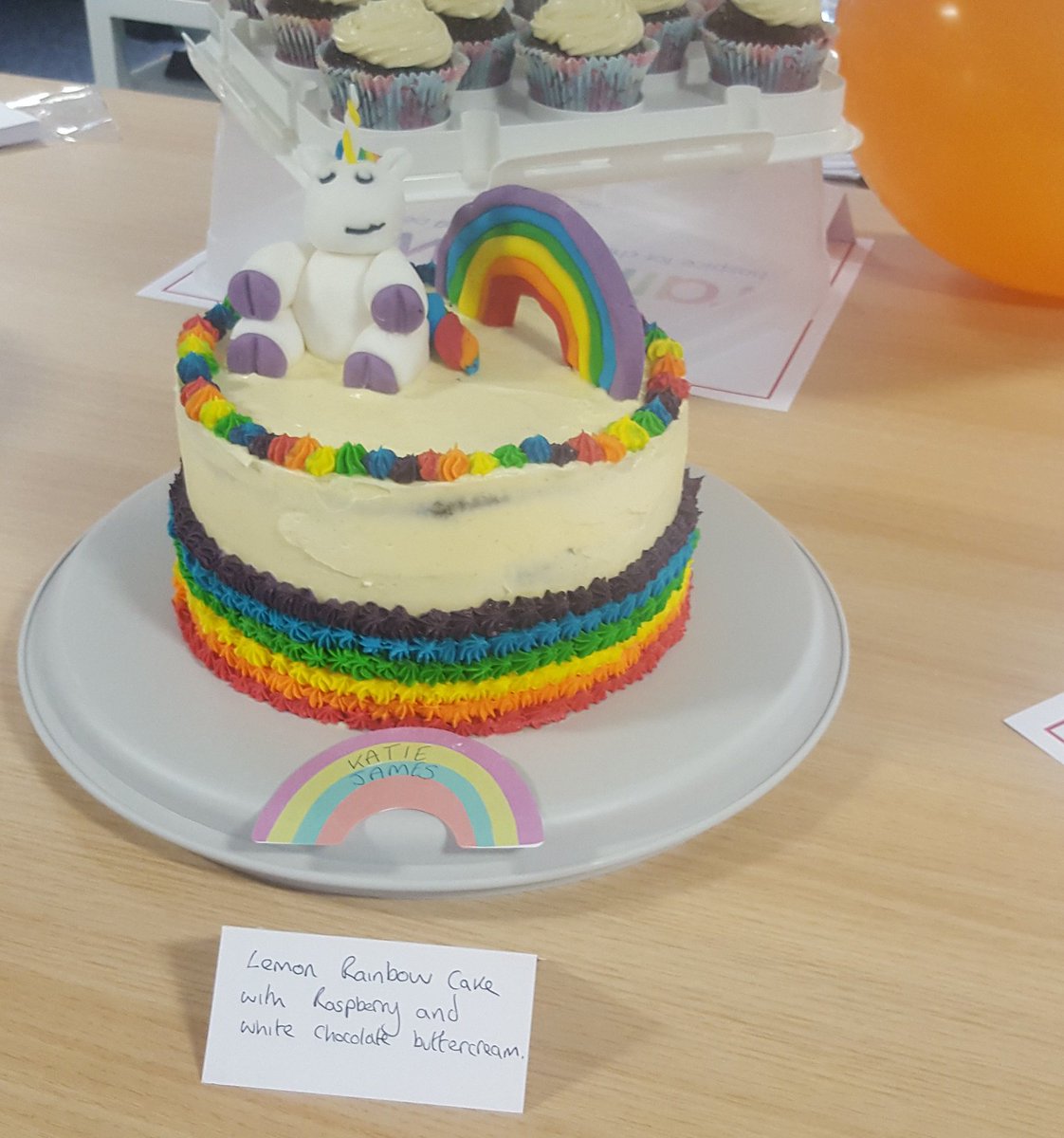 DollarUK's tweet photo. Our Nottingham office hosted a bake-off in aid of @RainbowsHospice, which raised £517. Thanks to Tom S from the hospice who came in to judge https://t.co/m6C2SJts7L