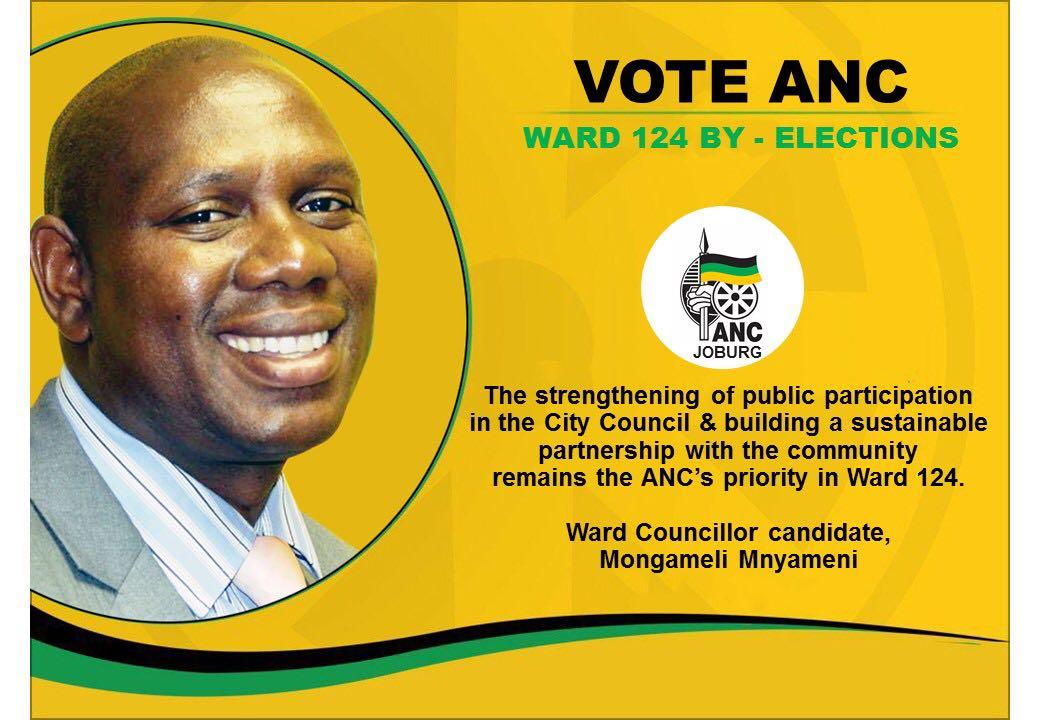ANCJHB's tweet photo. #Ward124ByElections https://t.co/fIU6UWtxXV