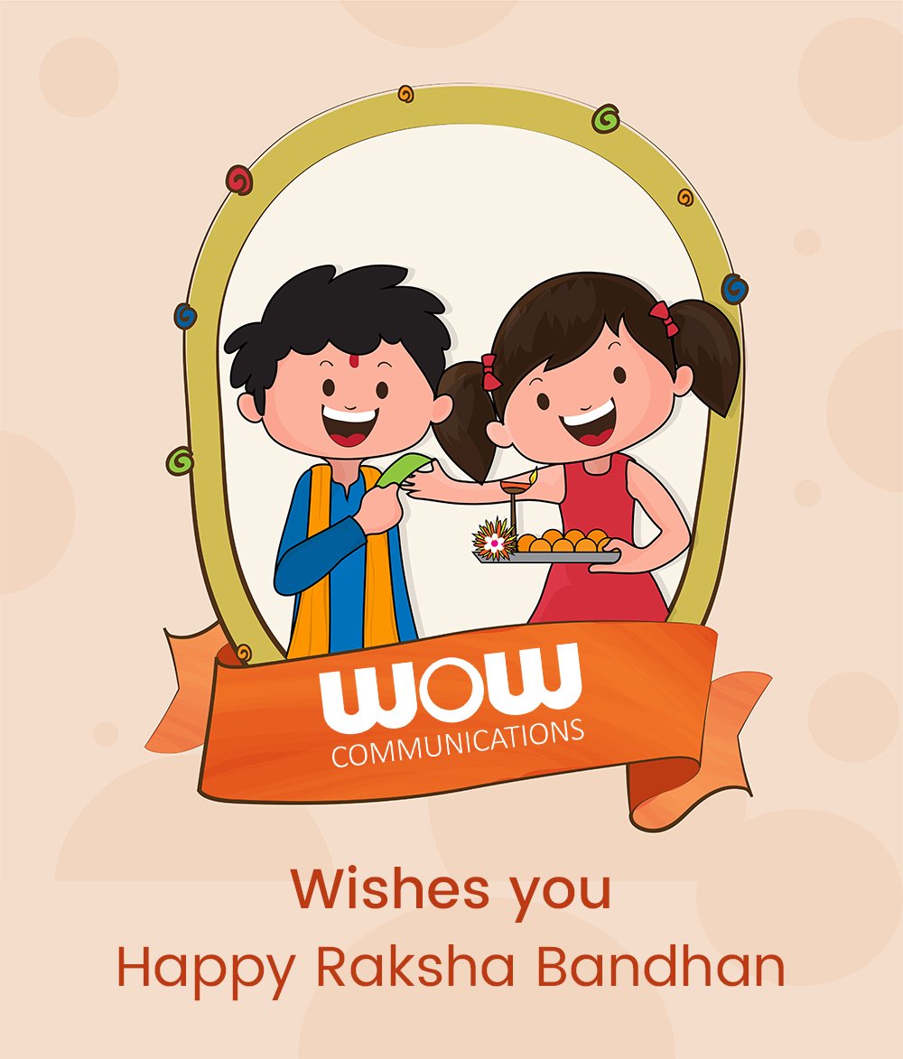 wowonweb123's tweet image. WOW Communications wishes you Happy Rakshabandhan.