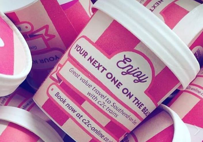 c2c_Rail's tweet photo. Enjoy a @rossiicecream on us today at Fenchurch st. We''ll be giving away 7k tubs from 4:30pm - first come first served!🍦 https://t.co/DtJk78nOxd