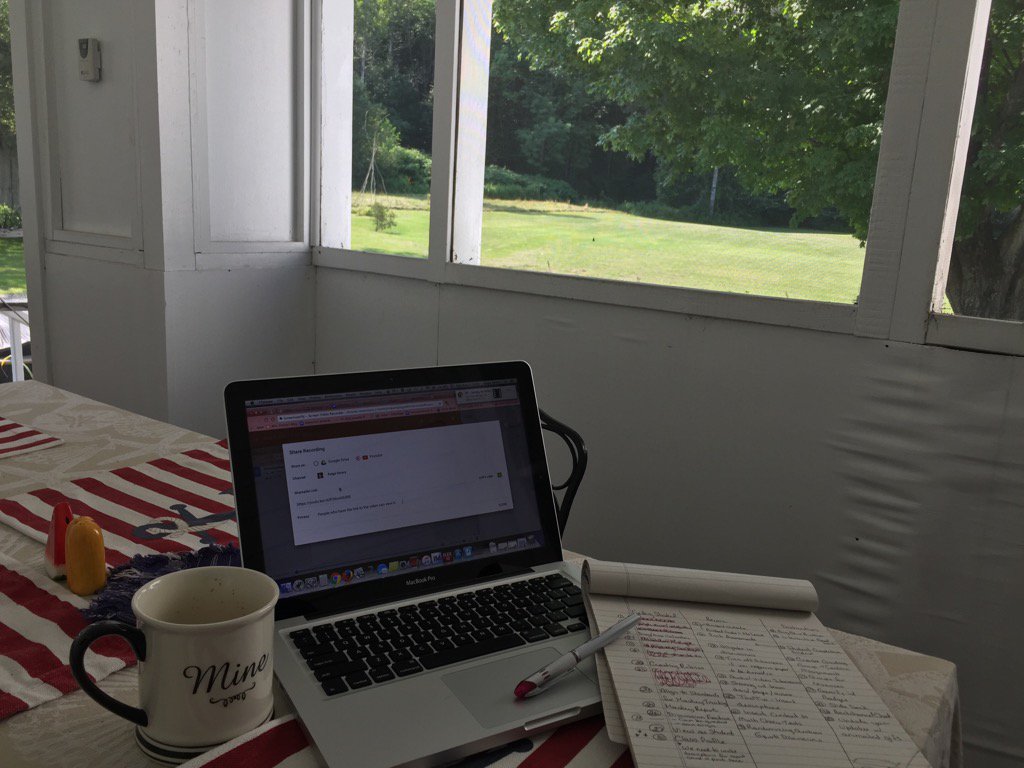 Working Teacher but with a better view #schoologynext #stowemiddleschool