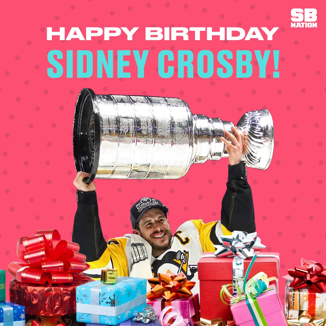 Happy birthday to three-time Stanley Cup champion, Sidney Crosby! 