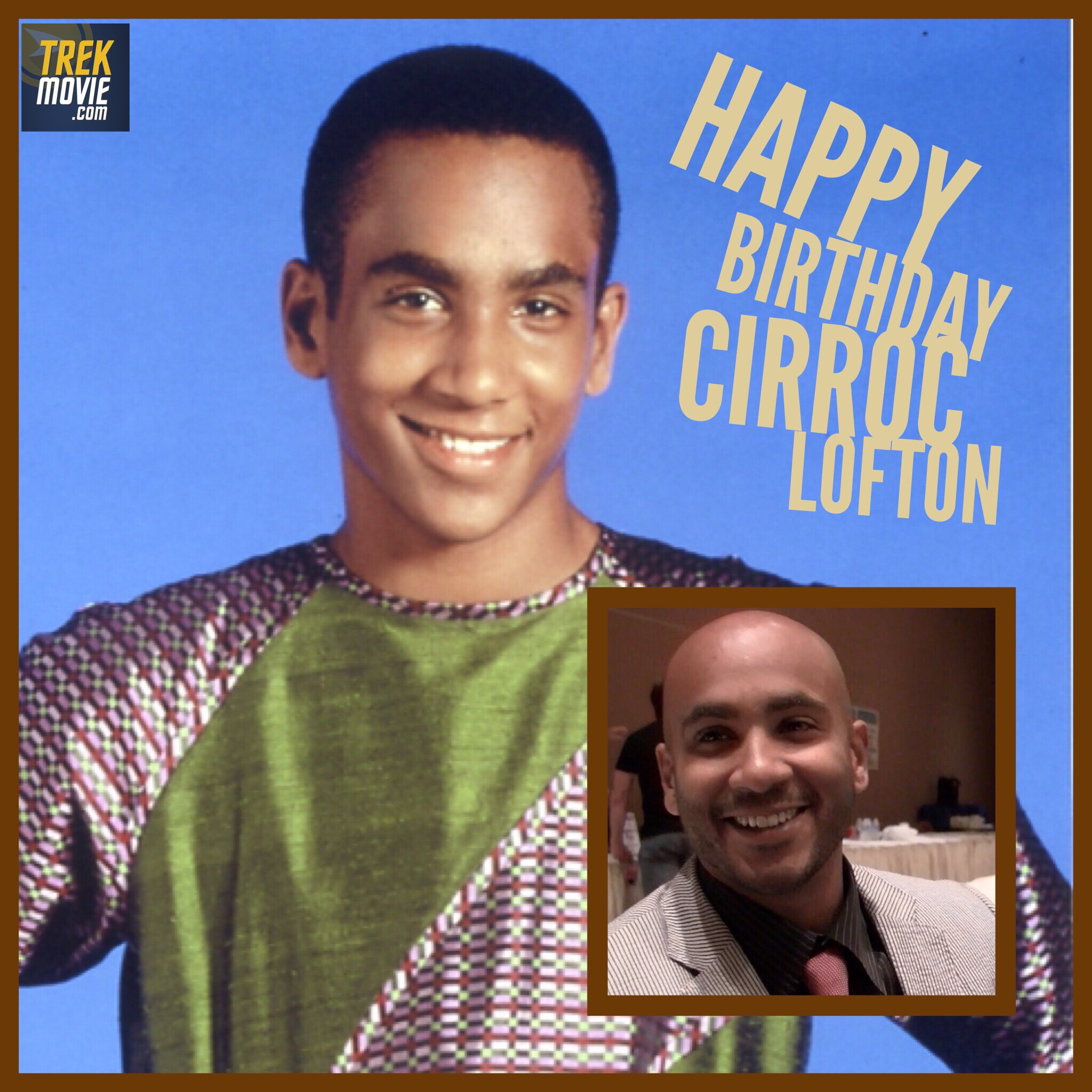 Happy birthday to Deep Space Nine s Jake Sisko, Cirroc Lofton, who was 14 when he filmed the pilot.  