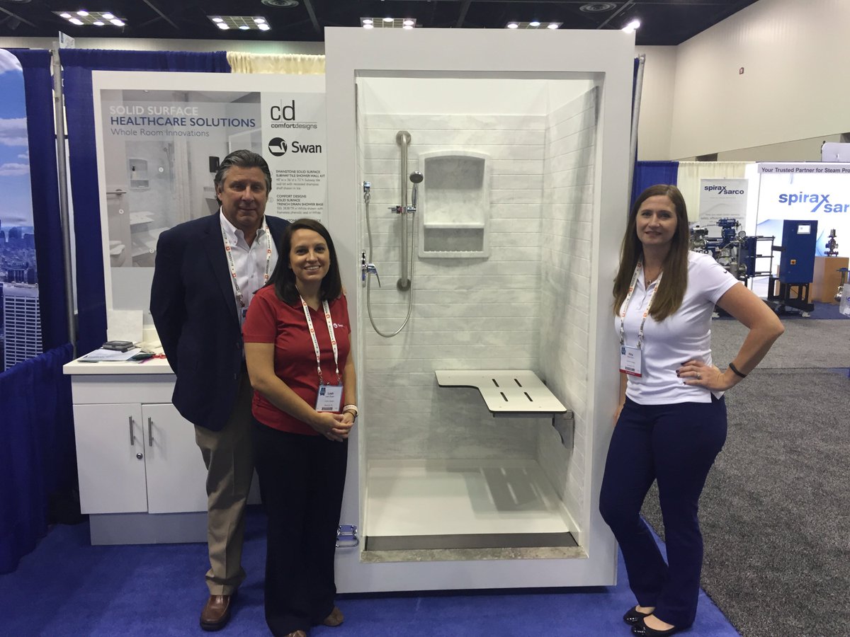 cdspecs's tweet photo. Healthcare Solutions at #ASHE booth 1207-Whole room #innovations from Comfort Designs-featuring Swanstone solid surface! #swanstone #trench https://t.co/1gJFN79Xph