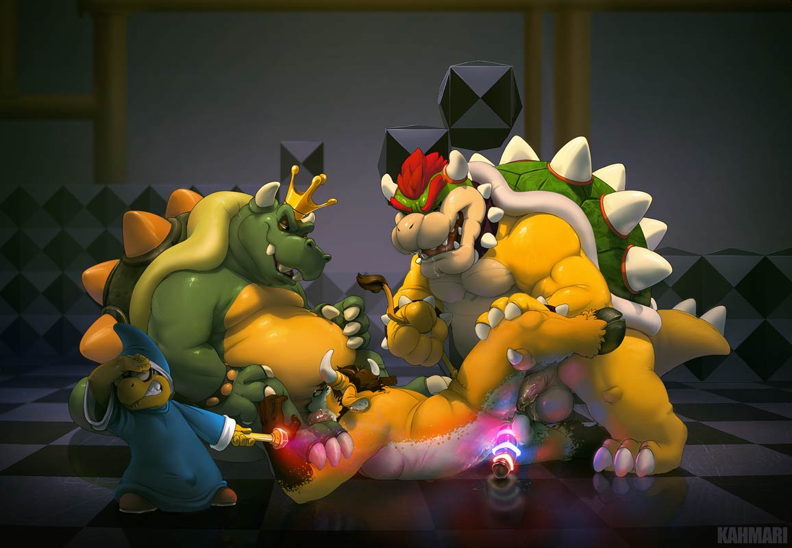 TheKoopaDad's tweet photo. ||Looks like me and Bowser decided to find a slave to have some fun with!  

[[Credit:Kahmari]] https://t.co/AHKCDJi8tY